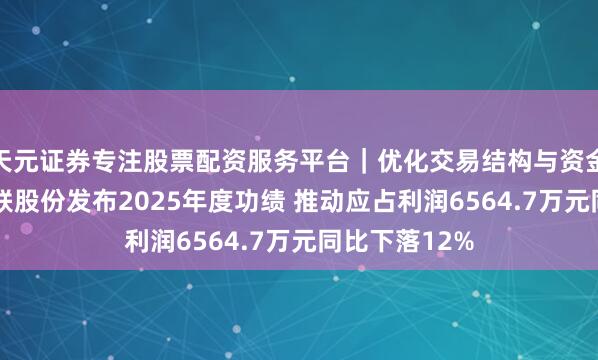 天元证券专注股票配资服务平台|优化交易结构与资金管理 好意思联股份发布2025年度功绩 推动应占利润6564.7万元同比下落12%