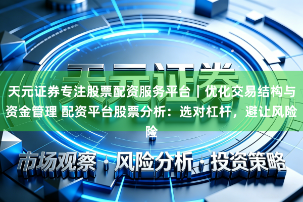 天元证券专注股票配资服务平台｜优化交易结构与资金管理 配资平台股票分析：选对杠杆，避让风险