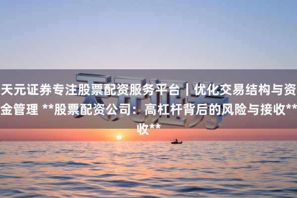 天元证券专注股票配资服务平台｜优化交易结构与资金管理 **股票配资公司：高杠杆背后的风险与接收**