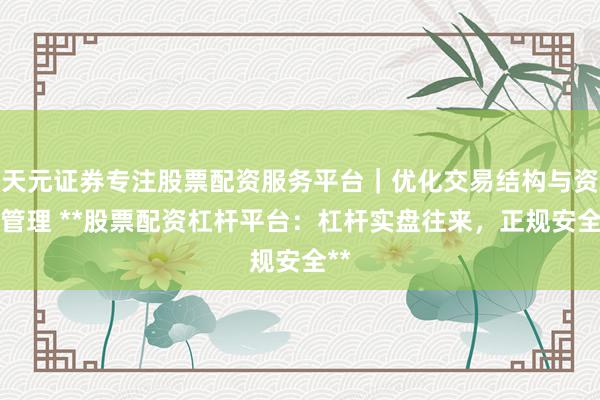 天元证券专注股票配资服务平台｜优化交易结构与资金管理 **股票配资杠杆平台：杠杆实盘往来，正规安全**